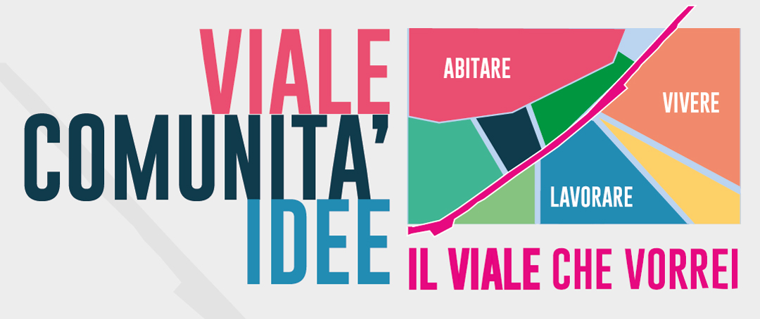 Viale, comunità, idee. Logo dell'incontro