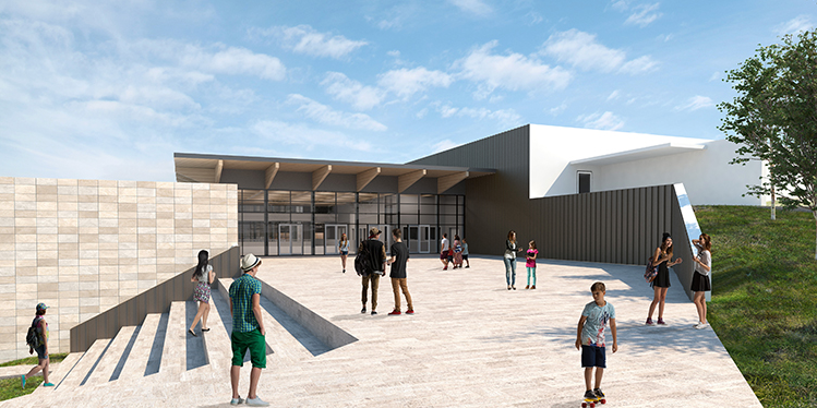 Rendering della scuola Lorenzini